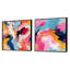 Daejia - Ensemble de 2 collages carrés abstraits-101850982-101850983