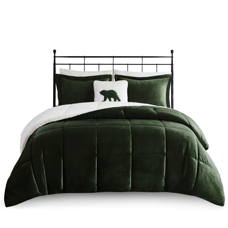 Édredon double / grand avec + 2 taies décoratives et coussin décoratif, Édredon pour lit double / grand lit + 3 pièces s
