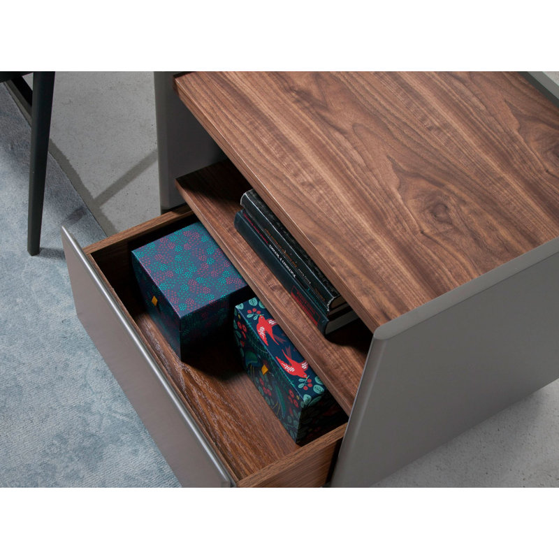 50cm W Manufactured Wood Bedside Table