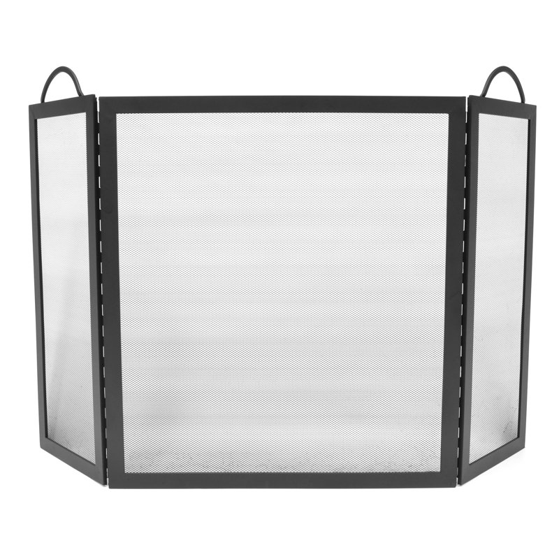 3 Panel Steel Fireplace Screen