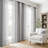 Gradient Sheer Curtains for Room Decor,Chiffon Gradient Semi Voile Rod Pocket Window Drapes,Set of 2-392777726-392777699