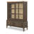 Display Cabinet (Reversible Back Panel, 2 Sliding Doors, 2 Glass Shelves, 2 Puck Lights, 2 Drawers)-110843812