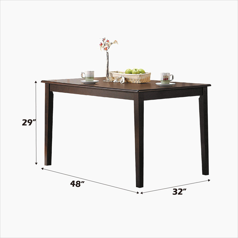 Cardiff Espresso Finish Dining Table