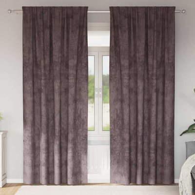 Curtain With Curtains 2 Pcs Velvet