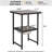 Wicker Table With Ice Bucket  Patio High Top Rattan Pub Table  Outside Tall Dining Table For Outside Deck Porch Balcony Poolside-247547976