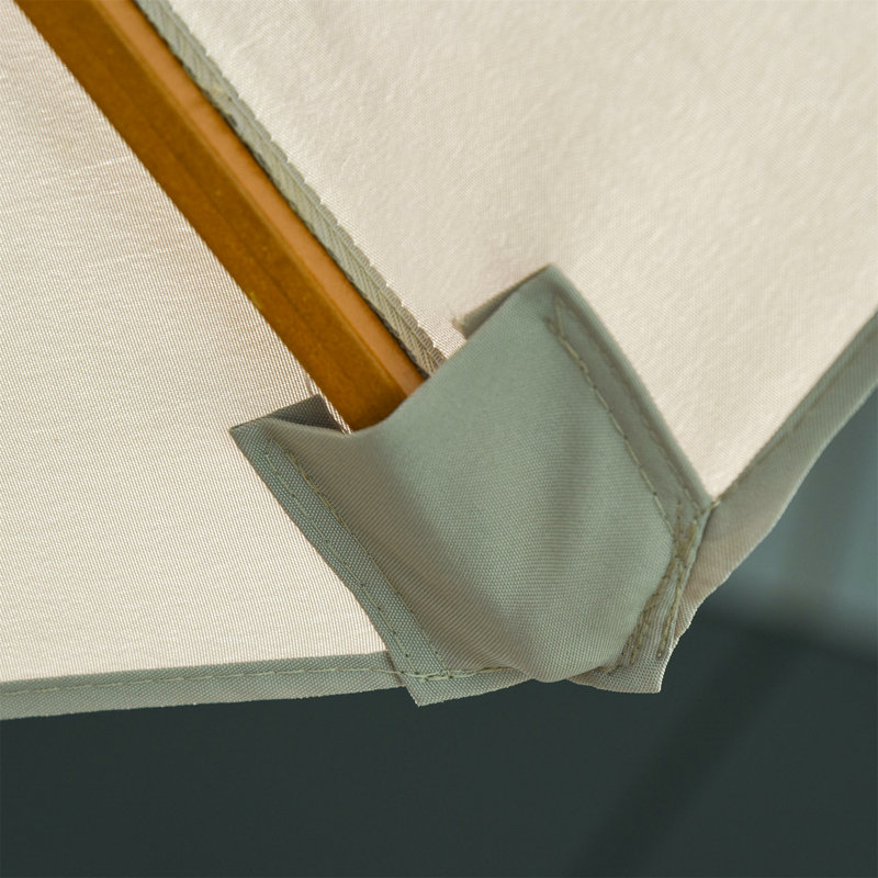Breckynn 265cm Market Parasol, Grey