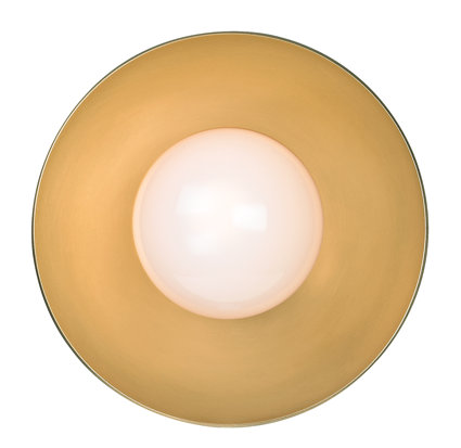 Julien 1 - Light Flush Mounted Sconce, Aged Brass