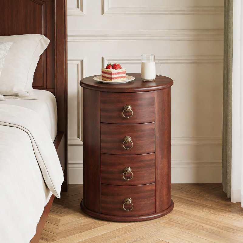 Table de chevet en bois, table d'appoint, table de bout ronde pour le salon