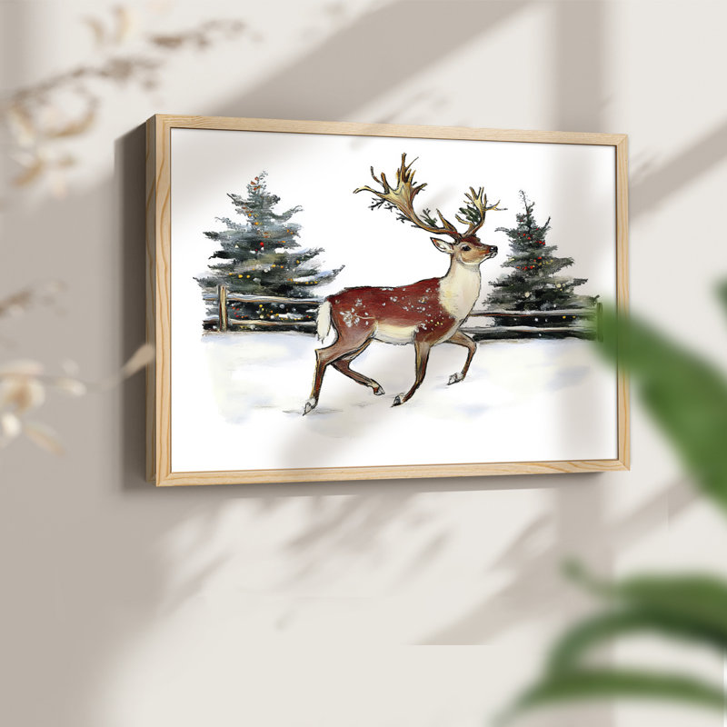 Art de Noël - DCCXV - Reproduction encadrée - Restickable, H 8 po x l 10 po, Naturel