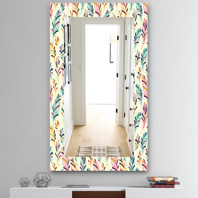 Miroir de salle de bain/meuble-lavabo en plumes 26 éclectique, H 39,4 po x l 29,5 po