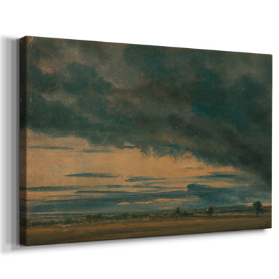 John Constable "Stormy Landscape (Cloud Study)" - Museum Quality Gallery Wrapped Canvas Wall Art