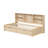 Twin Daybed With Side Bookshelves, Drawers, Charging, Natural Hue Size Tone-1270928659