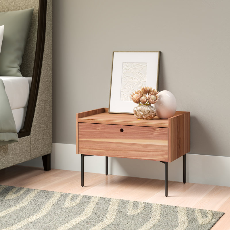 Peek 1 - Drawer Nightstand, Dark Olive
