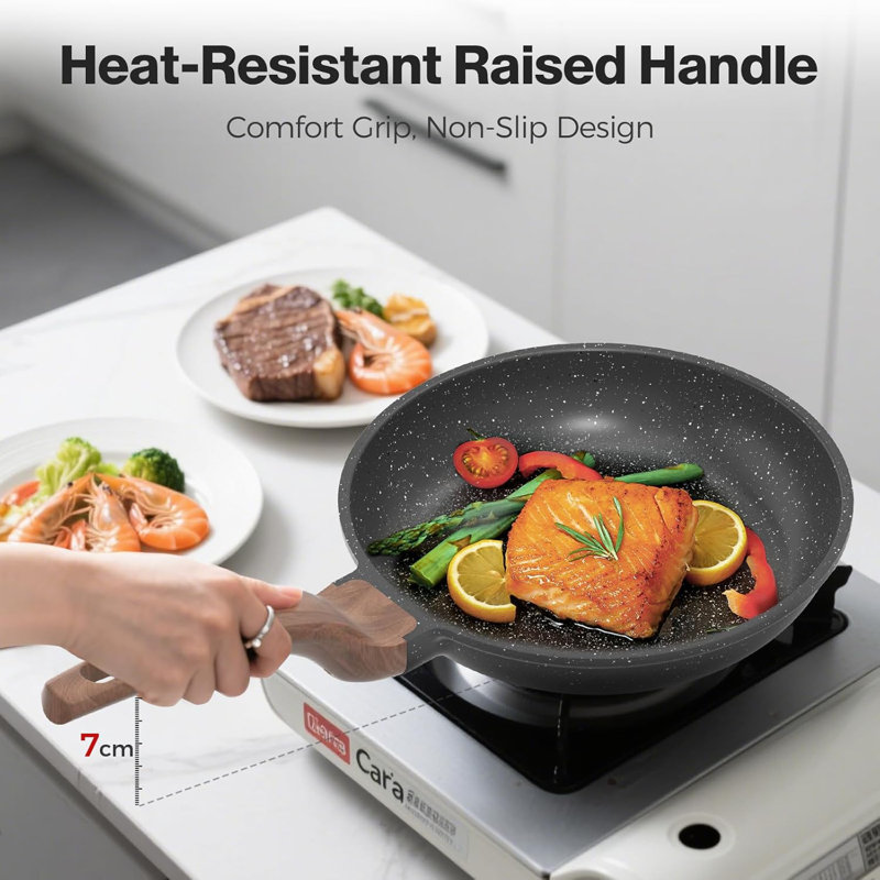 Aluminum Non-Stick Frying Pan, Black