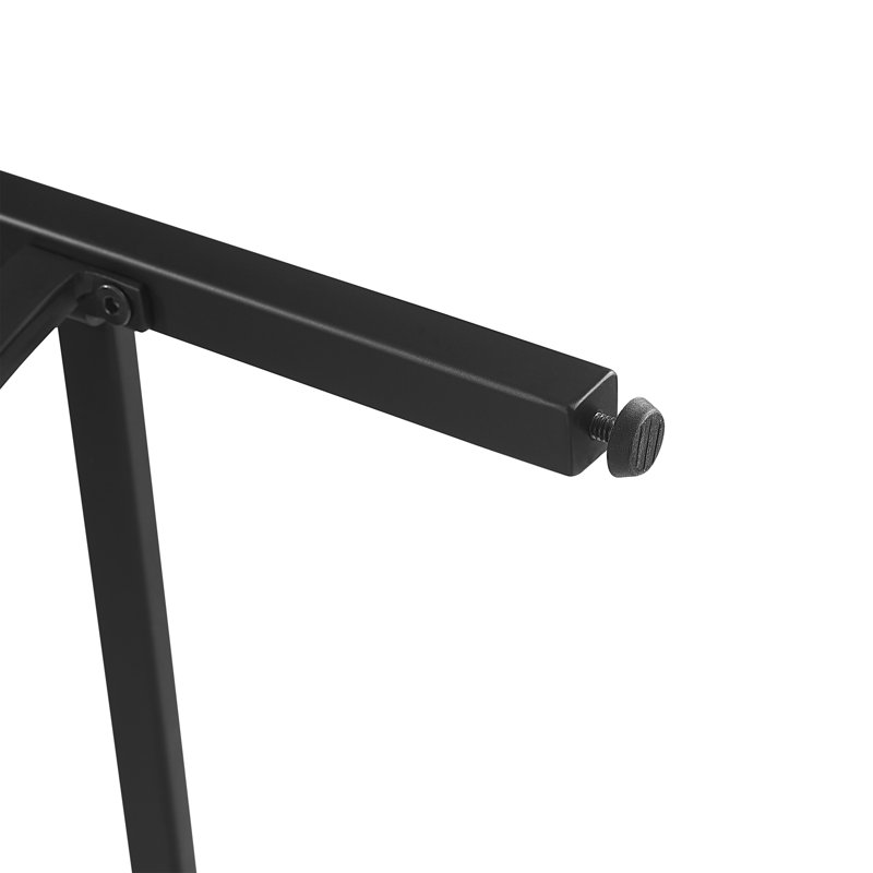 Ellery Upholstered Counter Stool with Metal Frame, Gray/Matte Black