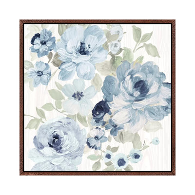 Driftwood Garden II Blue Crop - Painting on Canvas