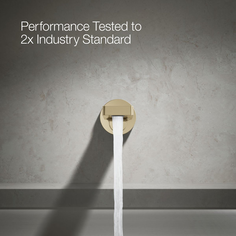 Composed® Wall-Mount Tub Spout, Vibrant French Gold