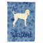 Caniche en polyester à 2 côtés 40 x 28 po standard welcome drapeau maison-957492932