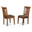 Ensemble de salle à manger 9 pièces comprenant une table de cuisine rectangulaire avec rallonge papillon et 8 chaises de salle à manger rembourrées en tissu de lin, 40 x 78 pouces, brun selle-300148665-349082343