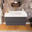 Meuble-lavabo mural 36 po en contreplaqué flottant avec lavabo