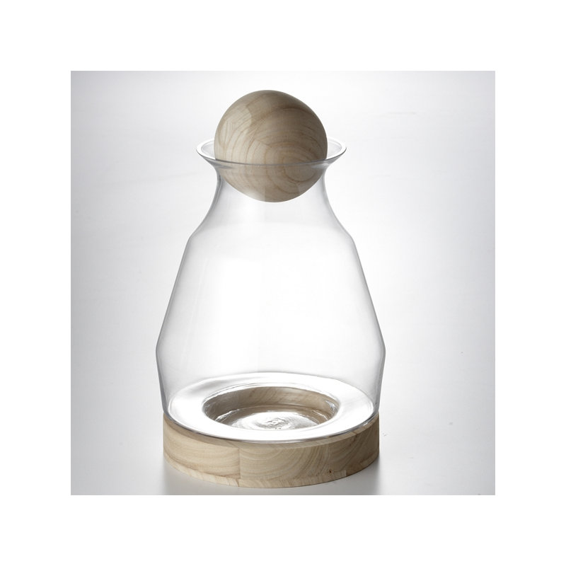 Glass Jar, 16" H x 10" W x 10" D