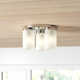 Rudaigh 3 Light Glass Flush Mount