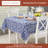 Maison d' Hermine Table Cloth Rectangle Table 100% Cotton 70 x 140 Inches Tablecloth Reusable Decorative for Dining Room Farmhouse Home Valentines Day Decorations Spring Summer - Melodie Bleue-124395898