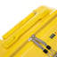 14 po / 20 po 2 pièces / ensemble dans un bagage à roulettes en ABS, avec serrure à combinaison et ouverture avant, étui à cosmétiques de 14 po (jaune)