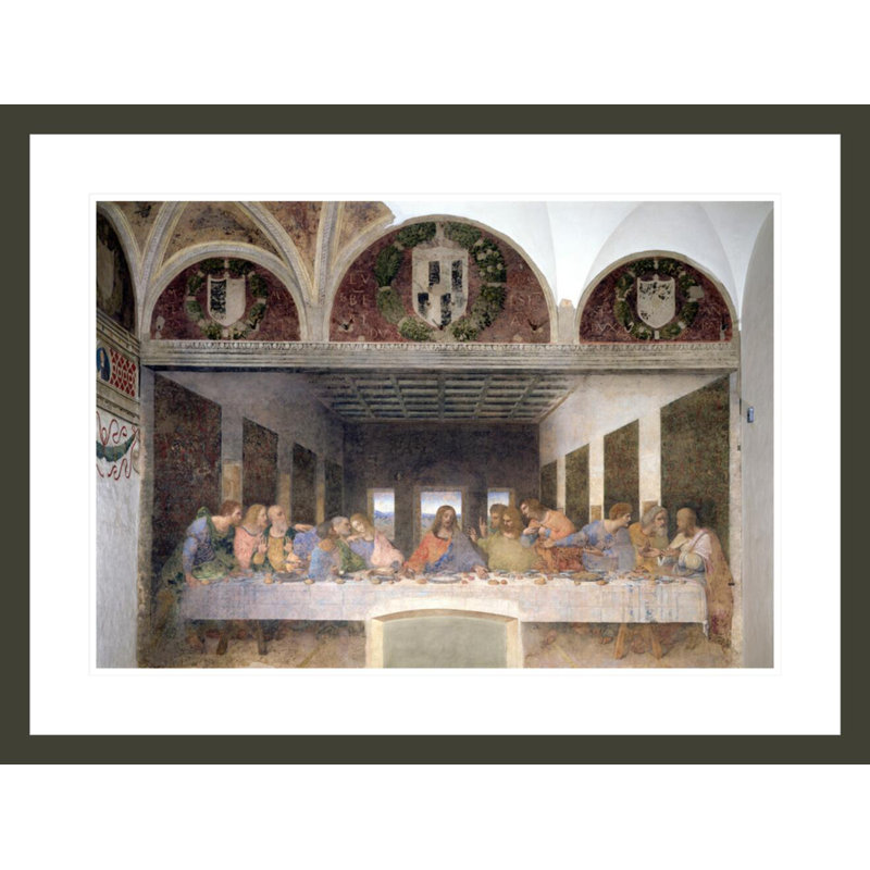 La Cène par Leonardo Da Vinci, H 22,36 po x l 29,5 po