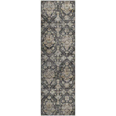 Premium Machine Washable Alliah AMF94 Gray Rug