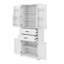 Grande armoire de rangement, armoire de rangement autoportante avec 2 portes, tablette réglable et 2 tiroirs-996518531