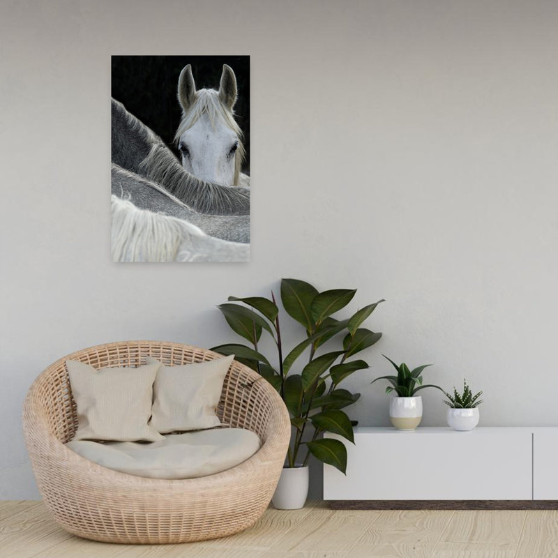 Art contemporain abstrait, art cheval contemporain, H 24 po x l 16 po