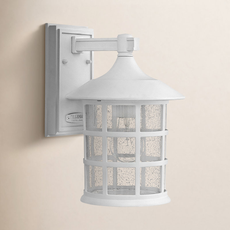 Freeport White 1 - Bulb Outdoor Wall Lantern, 12.25" H x 8" W x 9" D, White