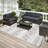 Chenille Geometric Indoor / Outdoor Rug-1532529356