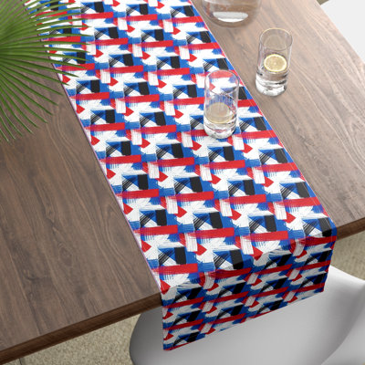 Hudkins Brush Strokes Milliken Signature Table Runner