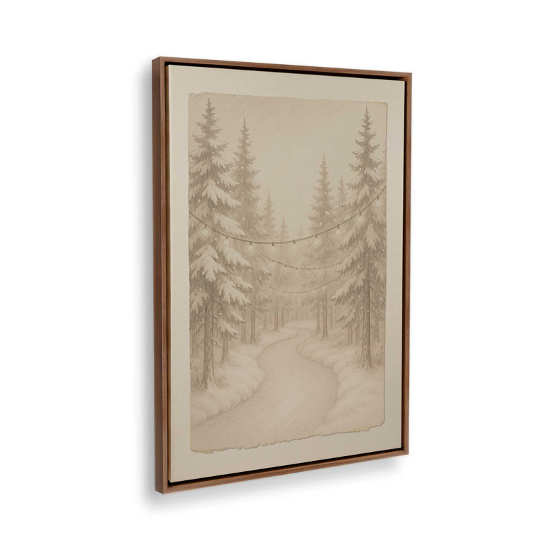 Twilight Pathway Canvas Art Print, 18.75" H x 12.75" W, Walnut