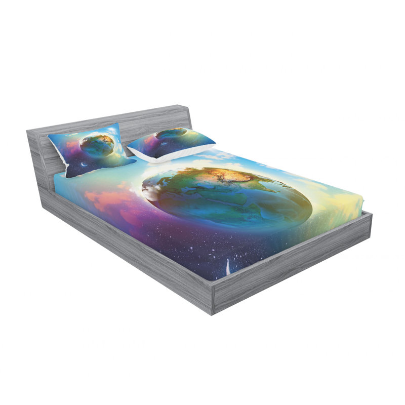 Microfiber Sheet Set, Queen Sheet Set with 2 Pillowcases