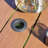 Teressa Round Metal Outdoor Dining Table With Umbrella Hole , 53'' in. W 53'' in. D-779888629-769156510
