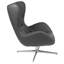 Chaise de réception l 32,5 po Paloma avec structure en métal-1294638102