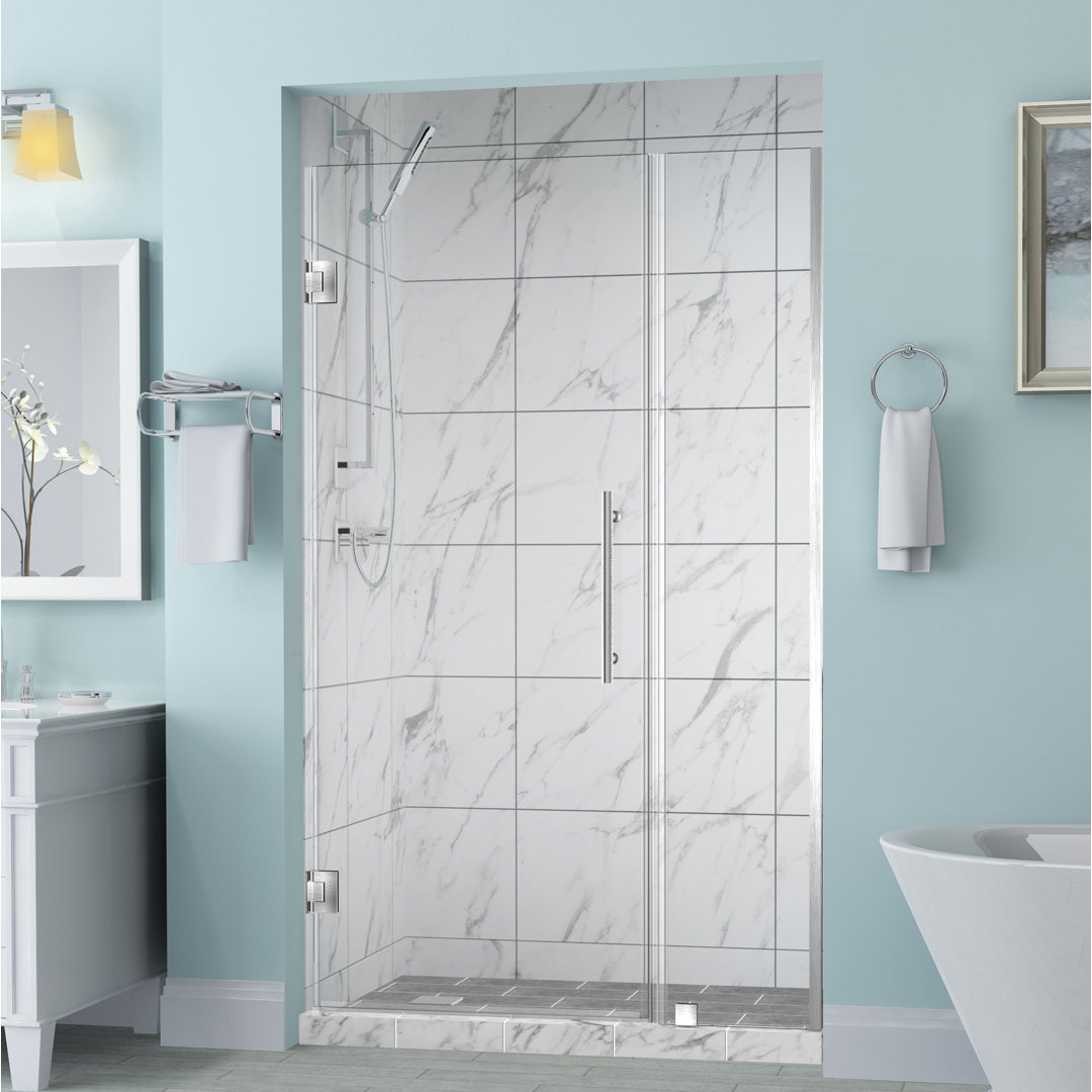 Belmore 35 x 72 Hinged Frameless Shower Door Aston 