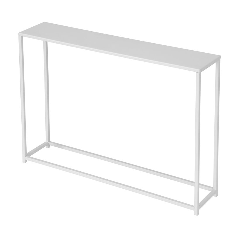 Console Pangea Home Weidler Miley, Blanc, H 27,5 po x l 38 po x P 8 po