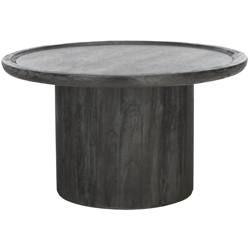 Table basse Acadia, Noir avec blanc délavé délavé