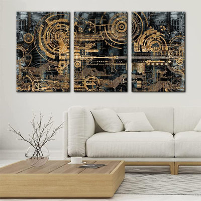 3 Piece Wrapped Canvas Wall Art