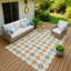 Machine Washable Indoor/Outdoor Jusino ACN2238 Geometric Rug-1228805022
