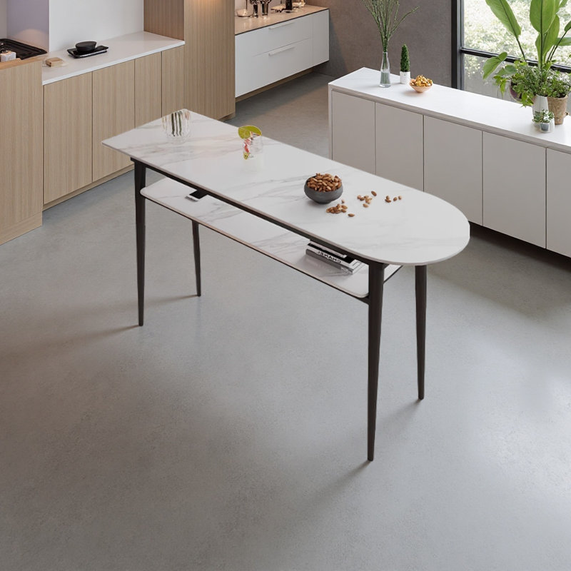 Table de bar moderne et simple., H 41,3 po x L 66,9 po x l 19,6 po