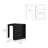 Tanna Kitchen Counter Dining Table ,Two Legs, Three Side Shelves-207268529