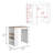 Portree Kitchen Island With 3-Side Shelves-104778822