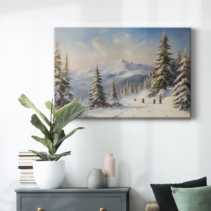 Paysage rétro -DCCD XXVII, H 41 po x l 61 po, Toile tendue