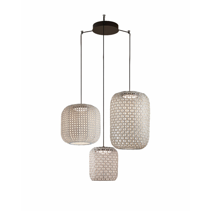 Nans 3 - Light LED Chandelier, Brown
