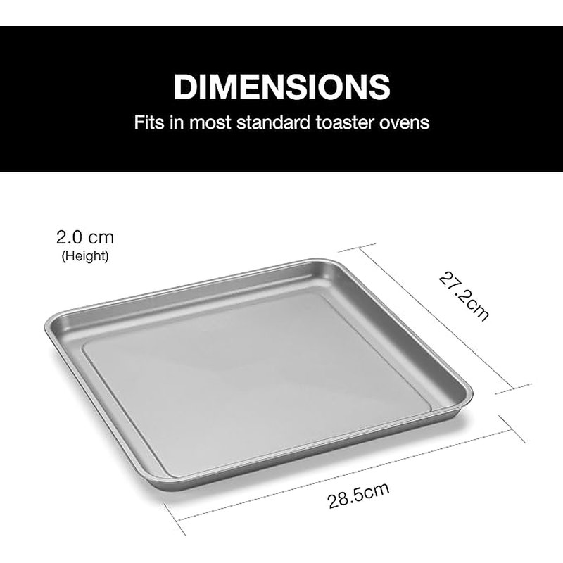 Ensemble de 3 pièces de moules à pâtisserie antiadhésifs Cuisinart Classic pour four grille-pain, en acier épais, compatible avec le lave-vaisselle